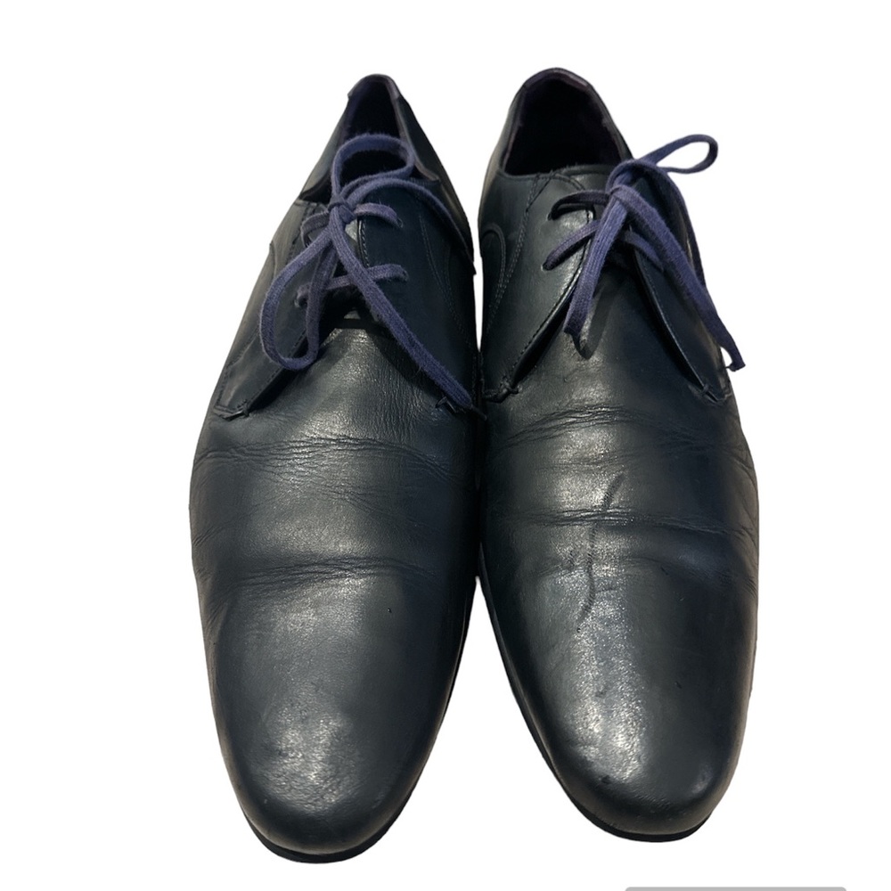 Ted Baker Mens Leam Derby Dress Shoes Black Low Top Lace Up Almond Toe 41